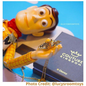 Disney Couture Kingdom Pixar Toy Story Gold-Plated Woody Boot Necklace