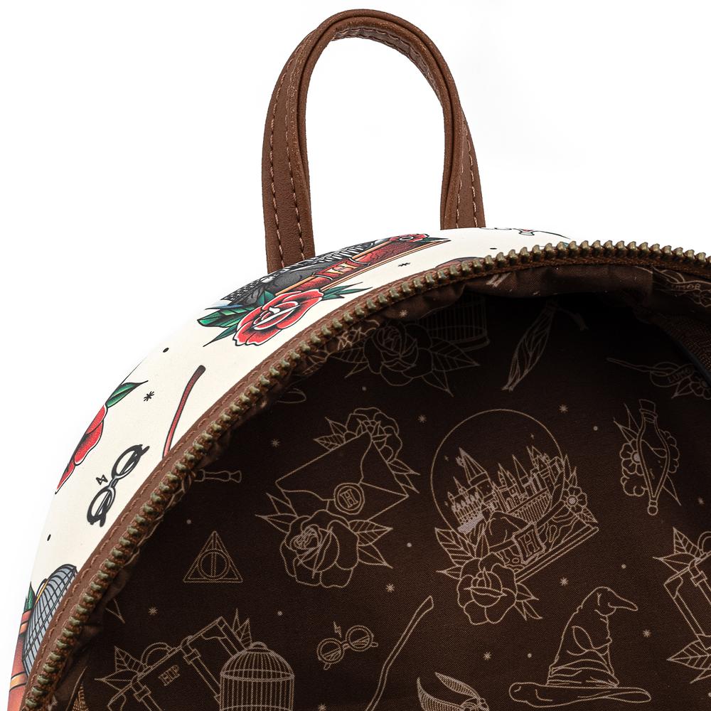 Loungefly x harry potter relics tattoo envelope mini backpack deals