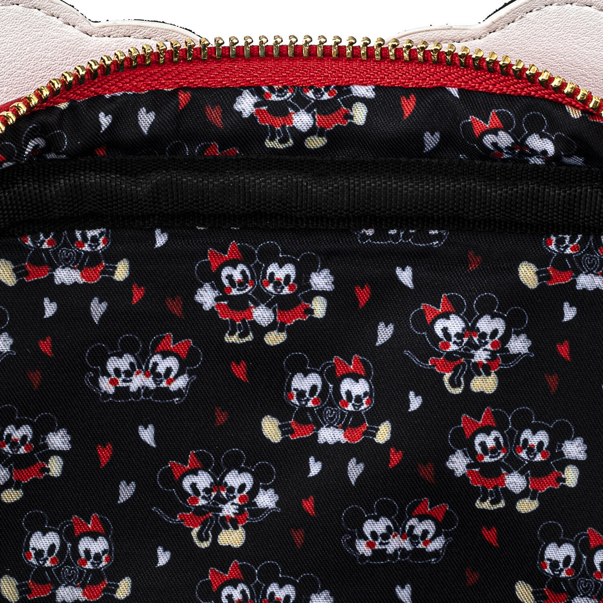 Loungefly Disney Mickey and Minnie Mouse Heart AOP Mini Backpack – The Line Jumper