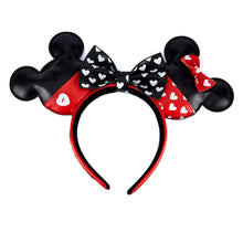 Load image into Gallery viewer, Loungefly Disney Mickey And Minnie Valentines Headband Ears