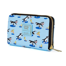 Load image into Gallery viewer, Loungefly Looney Tunes Tweety &amp; Sylvester Aop Zip Wallet