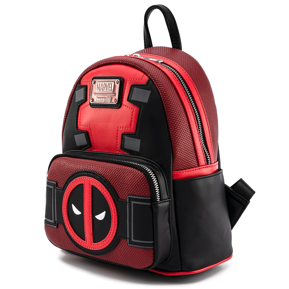 deadpool mini backpacks Loungefly Marvel Deadpool Merc With A Mouth Backpack – The Line Jumper