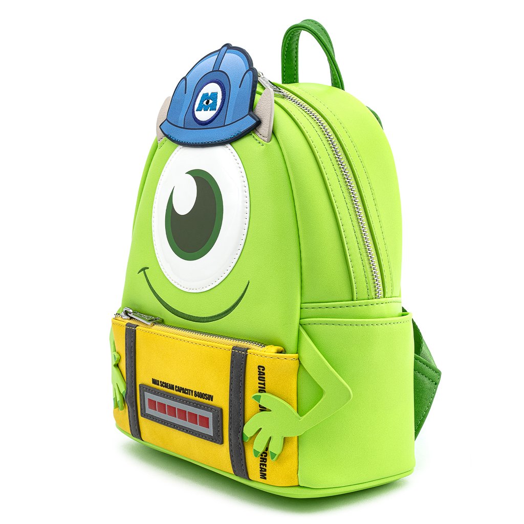 Loungefly Mini Backpack: Monsters Inc. Mike Wazowski Scare Can Pixar Cosplay
