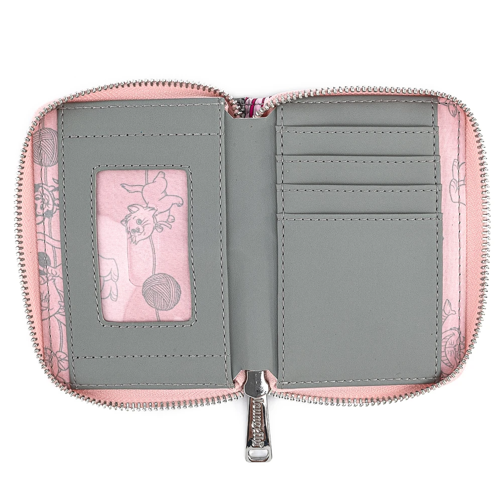 Loungefly Disney Cats All Over Print Zip Around Wallet The Line Jumper