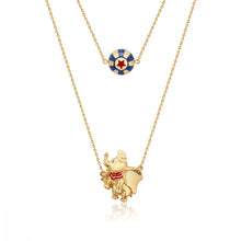 Load image into Gallery viewer, Disney Couture Kingdom Gold-Plated Dumbo &amp; Circus Ball Necklace