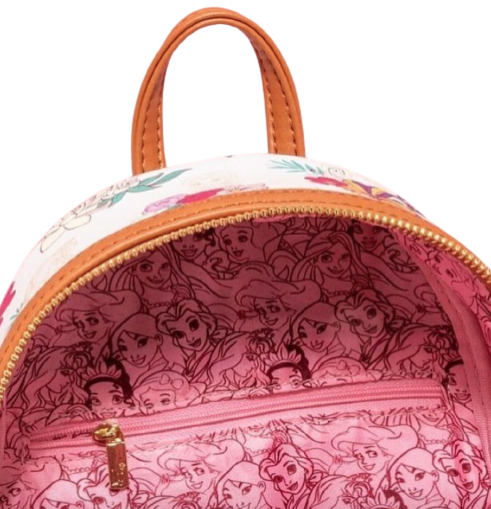 disney princesses floral mini backpack Loungefly Disney Princess Floral All Over Print Mini Backpack – The Line Jumper