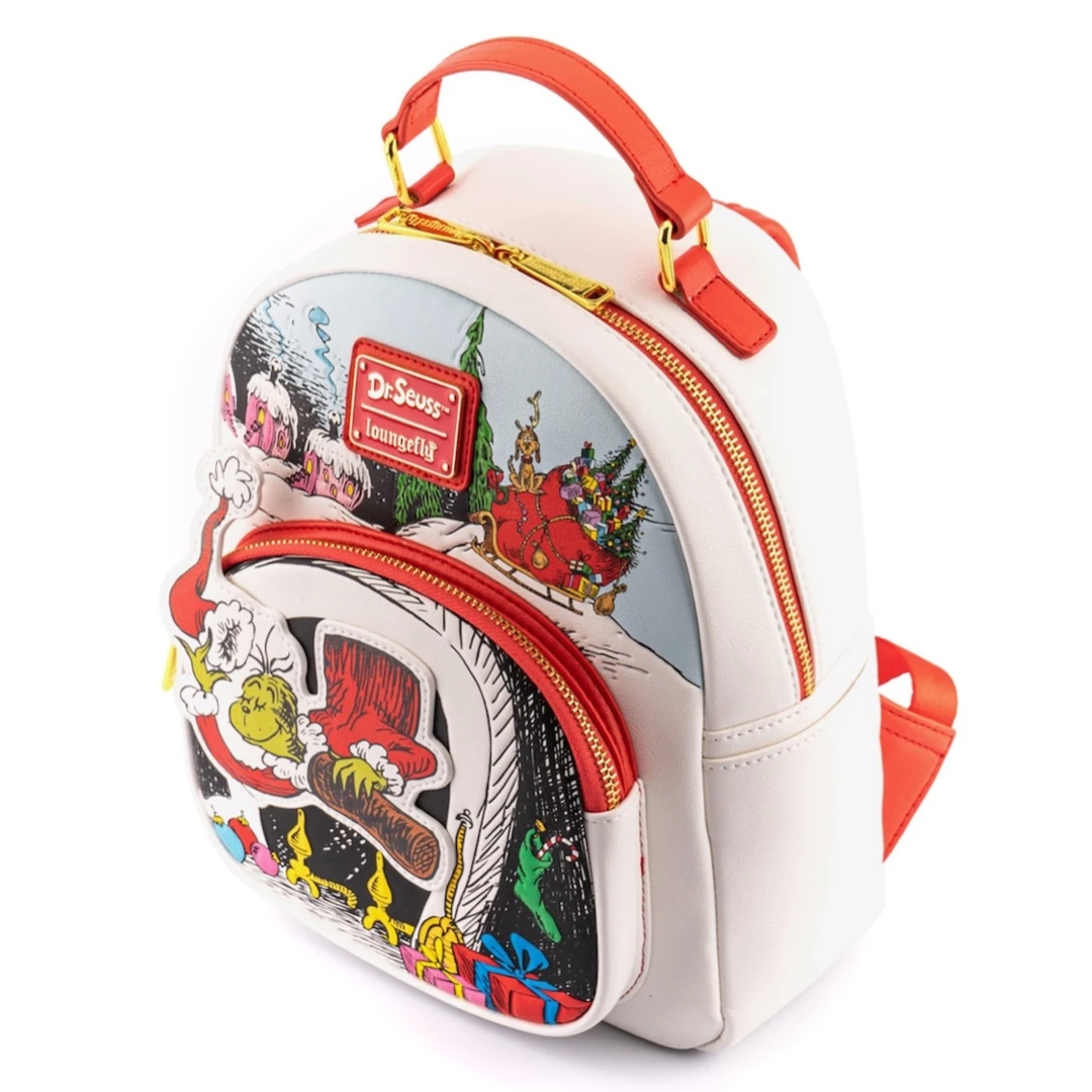 Loungefly Dr. Seuss The Grinch Chimney Thief Mini Backpack The