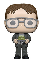 Load image into Gallery viewer, Funko Pop! Television The Office Dwight Schrute with Jello Stapler Vinyl Figure Full View