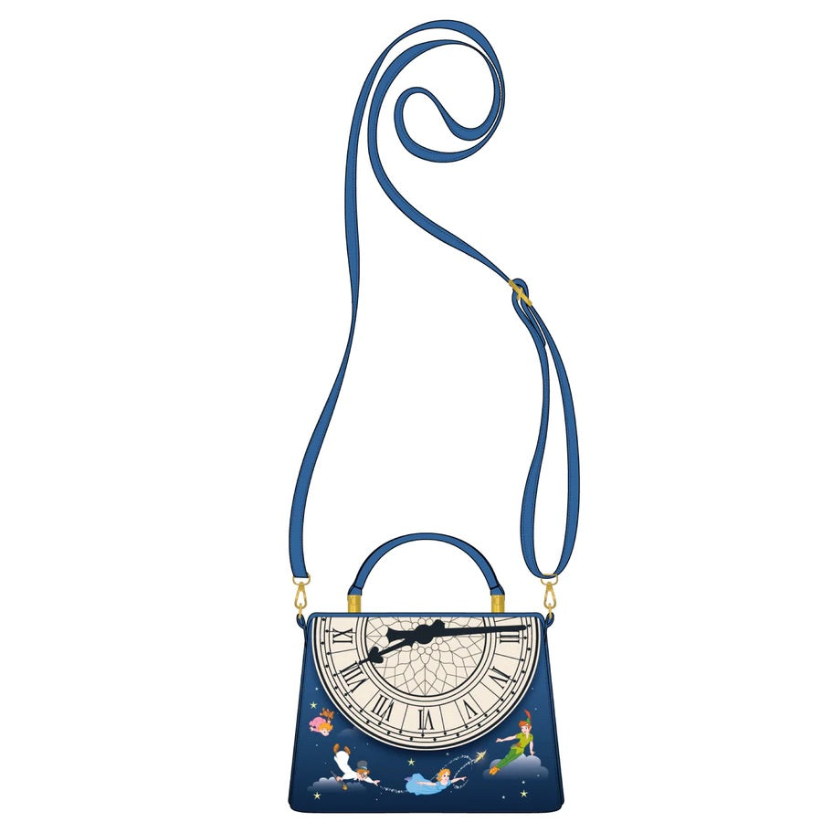 Loungefly Peter Pan Clock Glow in the Dark Crossbody Bag – Twin Treats
