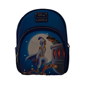 The Line Jumper Exclusive Loungefly Disney Jasmine and Aladdin Starry Night Mini Backpack