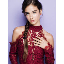 Load image into Gallery viewer, Disney Couture Kingdom Beauty & the Beast Gold-Plated Enchanted Rose in Glass Bell Jar Necklace