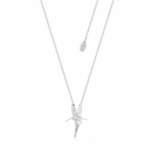Disney Couture Kingdom Sparkle & Shine 925 Sterling Silver Tinkerbell Fairy Necklace