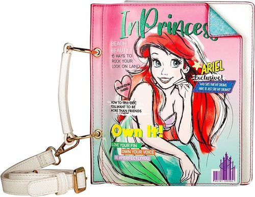 Danielle Nicole X Disney Little Mermaid Ariel Magazine Crossbody Bag - Fishion Cosplay Disneybound Cute Crossbody Bags