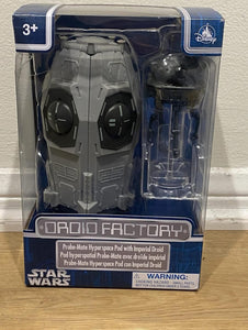 Star Wars Galaxy's Edge Probe-Mate Hyperspace Pod with imperial droid
