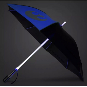 Star Wars Galaxy's Edge Light-Up LIGHTSABER Umbrella Luke Rebel Alliance Insignia