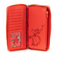 Load image into Gallery viewer, Loungefly Dr. Seuss The Grinch Loves The Holidays Zip Around Wallet