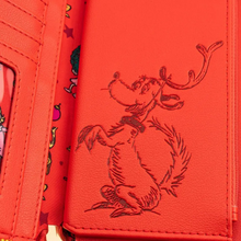 Load image into Gallery viewer, Loungefly Dr. Seuss The Grinch Loves The Holidays Zip Around Wallet