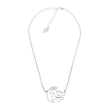 Load image into Gallery viewer, Disney Couture Kingdom Classic Lion King White Gold-Plated Simba Outline Necklace