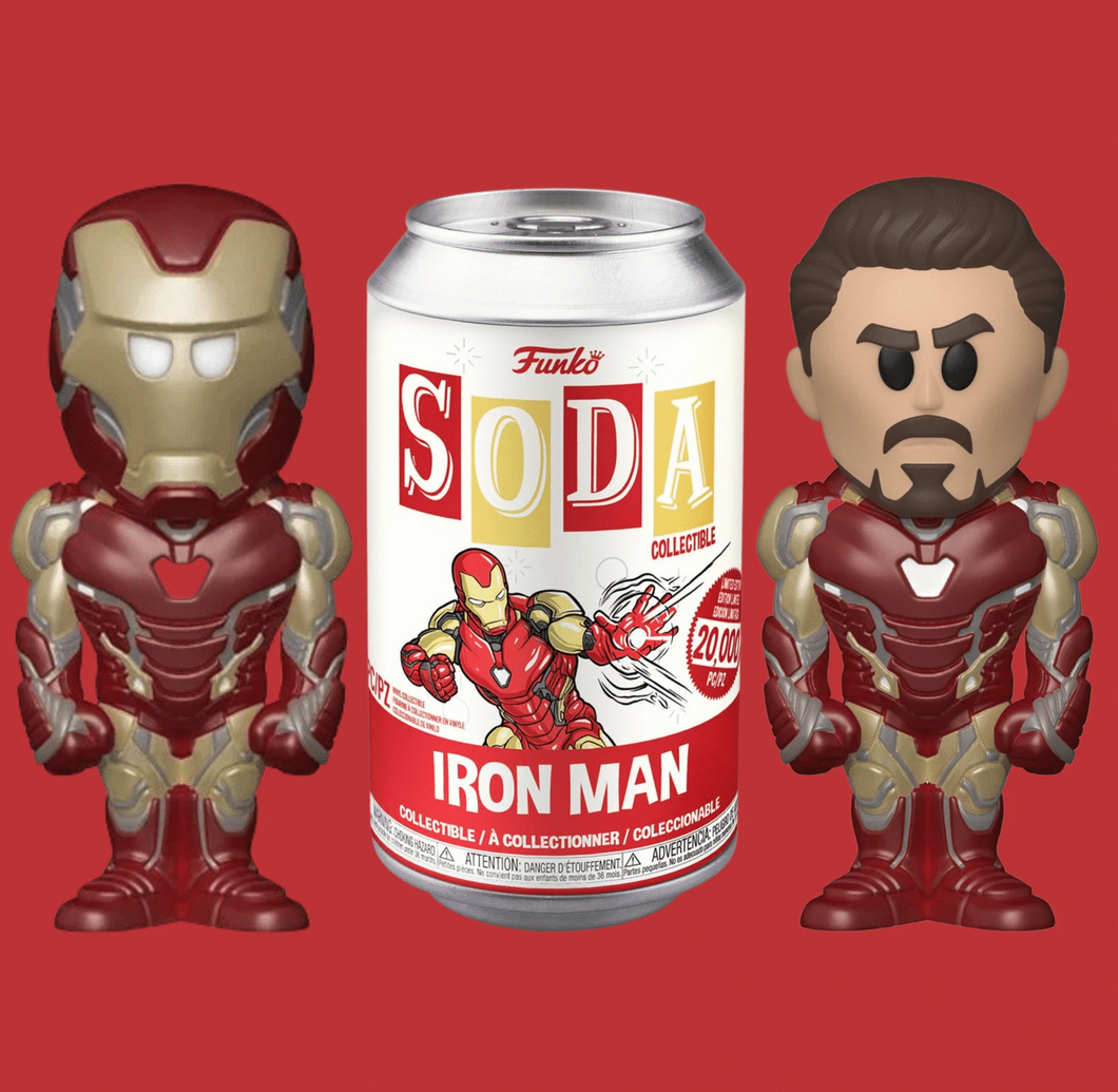 Funko Vinyl Soda Avenger Endgame Iron Man (Chance of Chase)