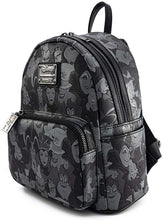 Load image into Gallery viewer, Loungefly Disney Villains Debossed All Over Print Mini Backpack Side View