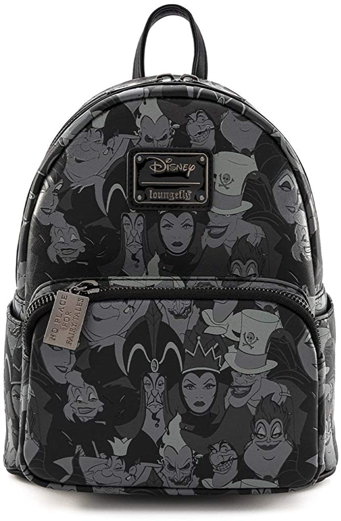 disney villains mini backpack Loungefly Disney Villains Debossed All Over Print Mini Backpack