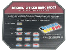 Load image into Gallery viewer, Galaxy&#39;s Edge Empire Imperial Officer Rank Badge Set with 18 Modular Pieces