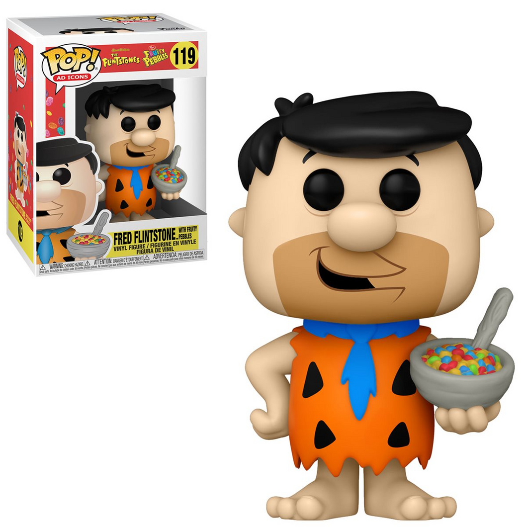 Funko Pop! Ad Icons Fruity PEBBLES- Fred with Cereal