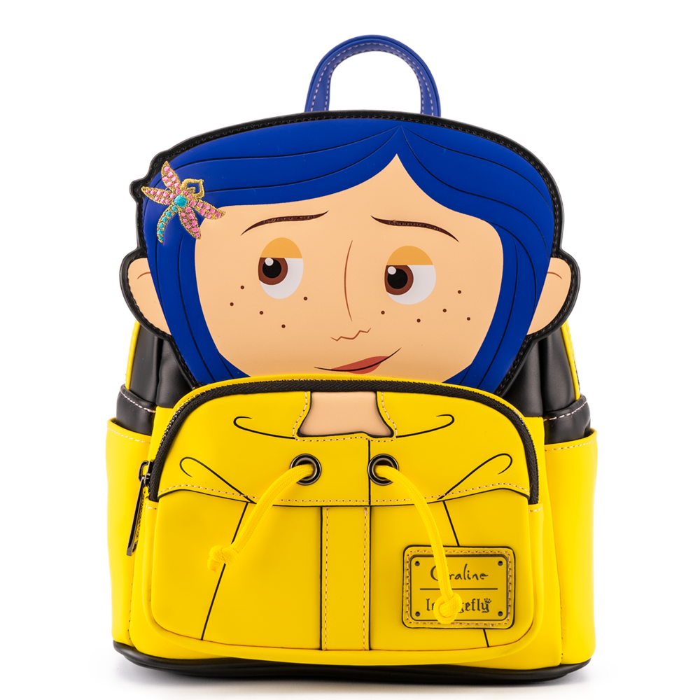 Loungefly Disney Laika Coraline Rain Coat Cosplay Mini Backpack