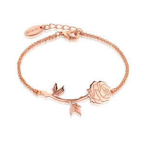 Disney Couture Beauty And The Beast Rose Bracelet Rose Gold – The Line ...