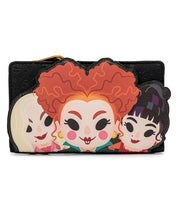Load image into Gallery viewer, Loungefly Disney Hocus Pocus Sanderson Sisters Flap Wallet