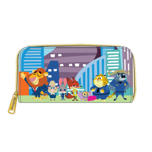 Loungefly Disney Zootopia Collection Faux Leather Zip Around Wallet