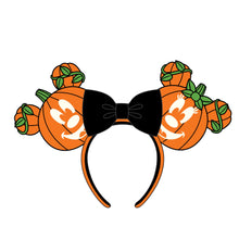 Load image into Gallery viewer, Loungefly Disney Mick-O-Lantern Headband Ears Front
