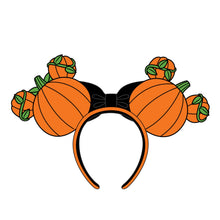 Load image into Gallery viewer, Loungefly Disney Mick-O-Lantern Headband Ears Back