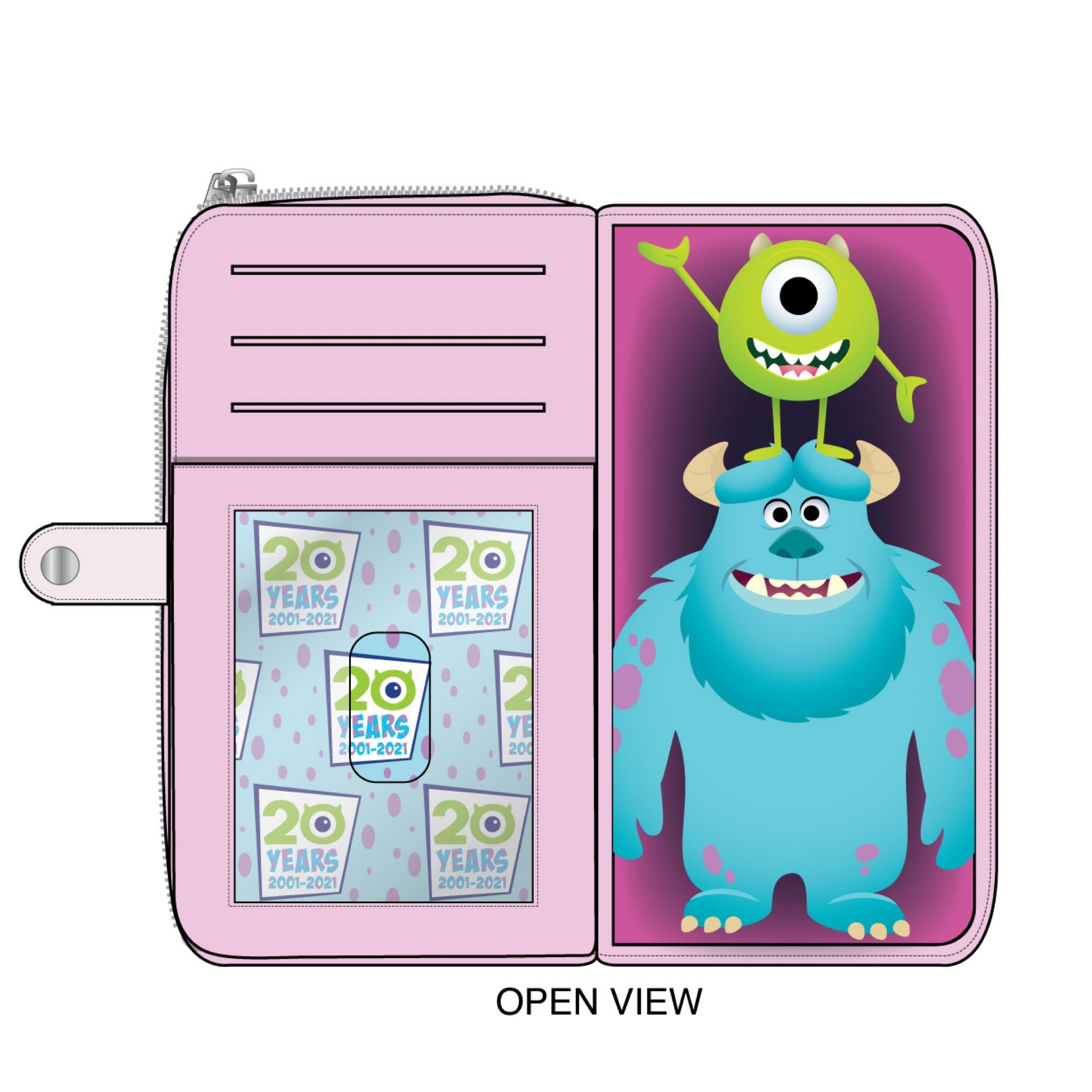 monsters inc wallet Loungefly Disney Hocus Pocus Scene Aop Zip Around Wallet – The Line Jumper