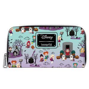 Loungefly Disney Hocus Pocus Scene Aop Zip Around Wallet