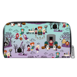 Loungefly Disney Hocus Pocus Scene Aop Zip Around Wallet