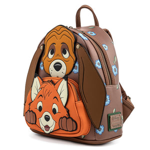 Loungefly Disney Fox And Hound Cosplay Faux Leather Mini Backpack