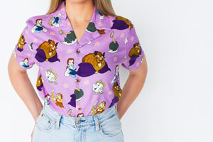 Cakeworthy Disney Beauty and the Beast Button Up Shirt