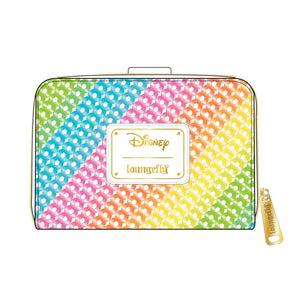 Loungefly Disney Sequin Rainbow Zip Around Wallet