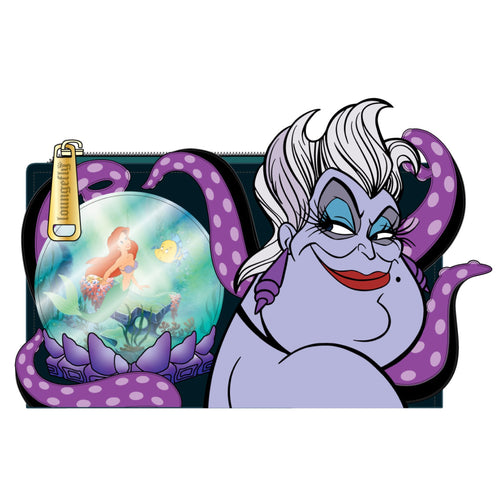 Loungefly Villains Scene Ursula Crystal Ball Flap Wallet