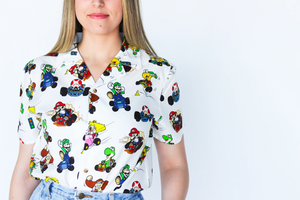 Mario Kart Button Up Shirt