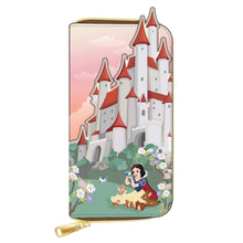 Load image into Gallery viewer, Loungefly Disney Snow White Castle Scene Zip Around Wallet