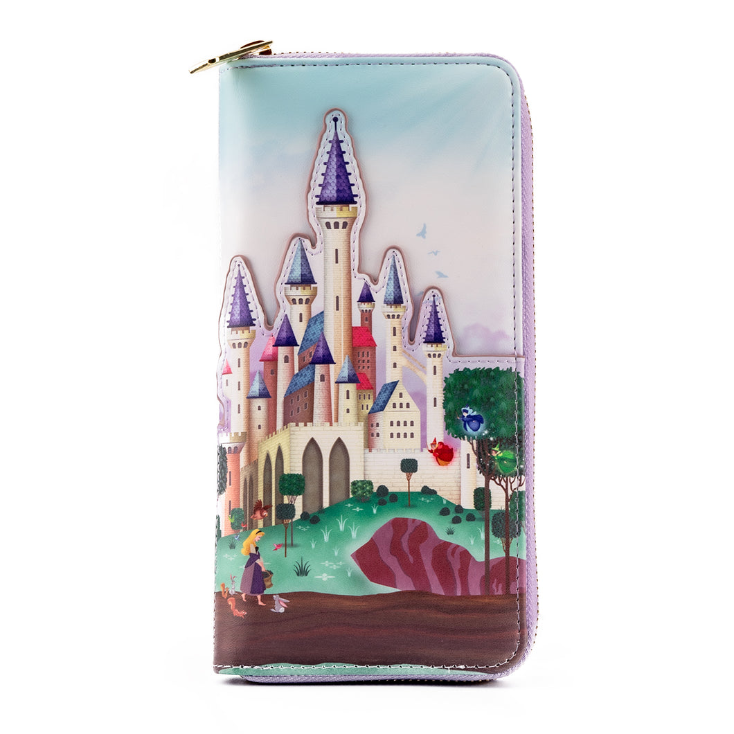 Loungefly Disney Princess Castle Series Sleeping Beauty Zip Around Wallet