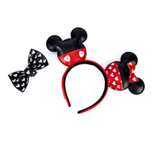 Load image into Gallery viewer, Loungefly Disney Mickey And Minnie Valentines Headband Ears