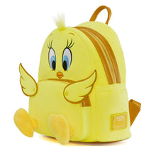 Load image into Gallery viewer, Loungefly Disney Looney Tunes Tweety Plush Mini Backpack