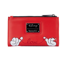 Load image into Gallery viewer, Loungefly Disney Mickey And Minnie Valentines Flap Wallet