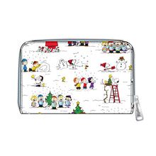 Load image into Gallery viewer, Loungefly Peanuts Happy Holidays AOP Ziparound Wallet