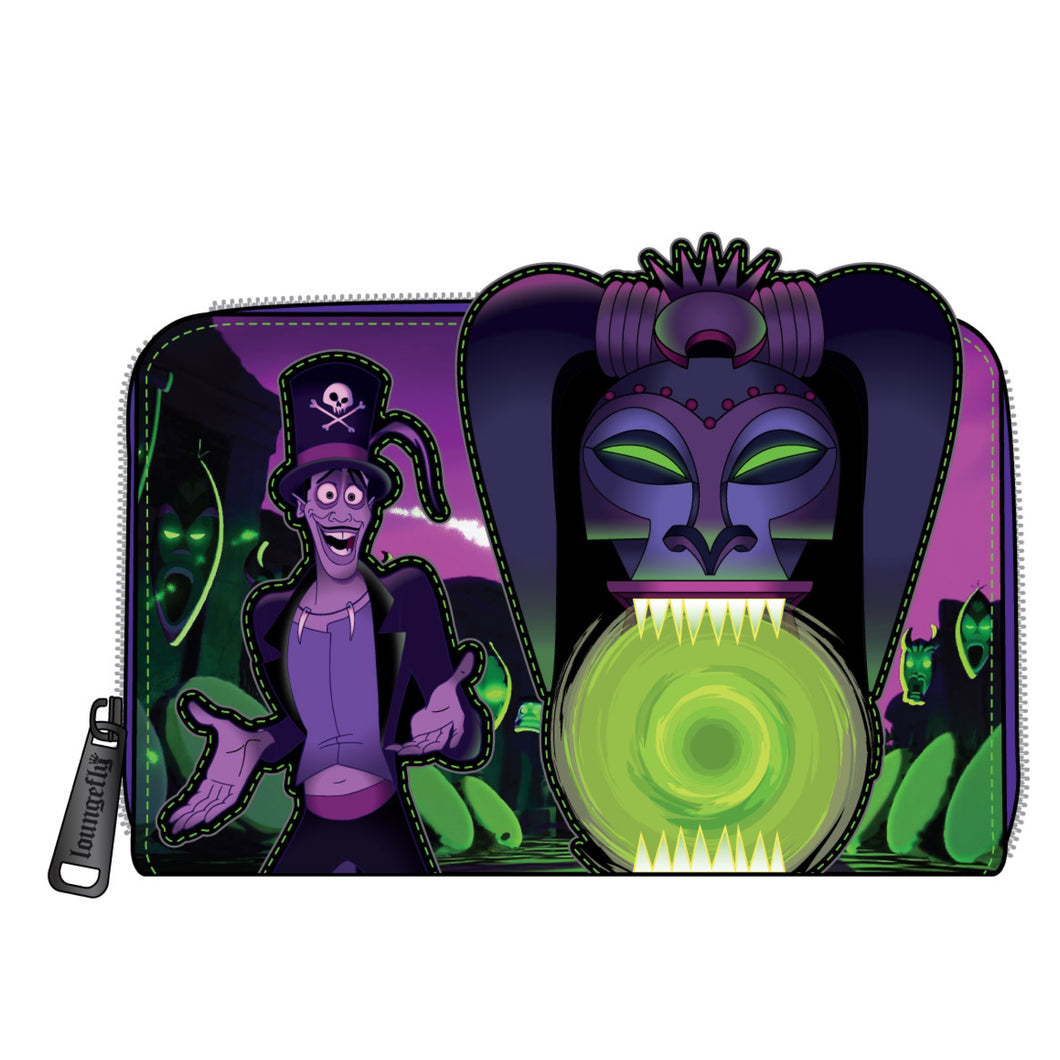 Loungefly Disney Princess and the Frog Dr. Facilier Books Zip Around Wallet