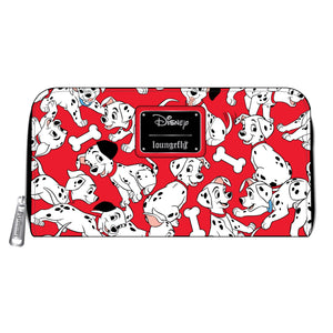 Loungefly Disney 101 Dalmations 70th Anniversary Aop Zip Around Wallet