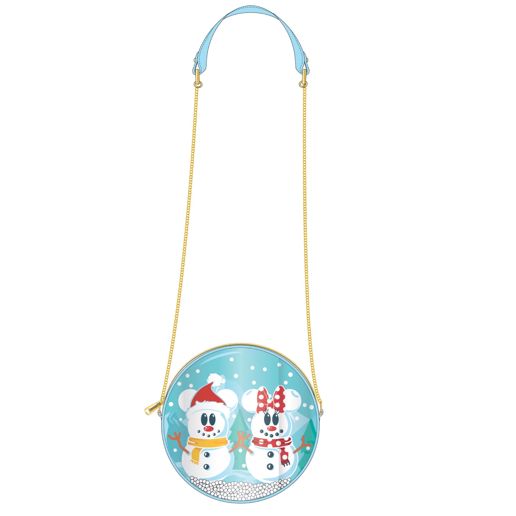 Mickey and outlet minnie snow globe loungefly crossbody